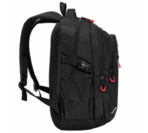 Рюкзак BRAUBERG CONTENT универсальный, 3 отделения, светоотражающий принт, 