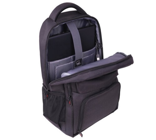 Рюкзак GERMANIUM UPGRADE универсальный, 2 отделения, отделение для ноутбука, USB-порт, UP-4, черный, 47х31х19 см, 271668