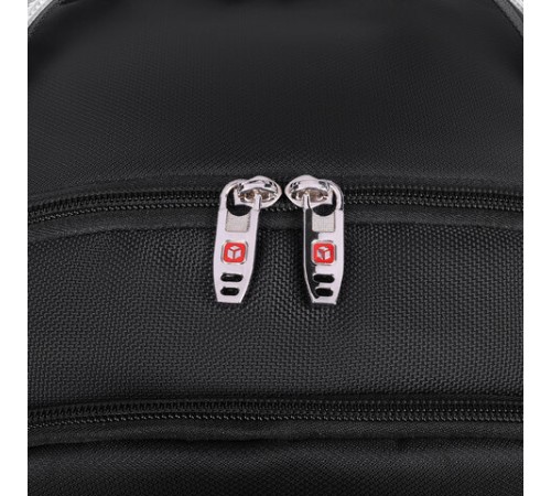 Рюкзак GERMANIUM UPGRADE Max, 3 отделения, отделение для ноутбука, USB-порт, UP-5, черный, 49х34х24 см, 271669