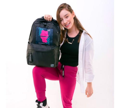 Рюкзак BRAUBERG FASHION CITY универсальный, карман-антивор, 