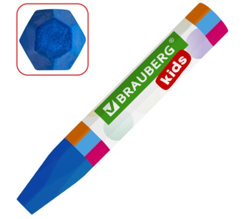 Восковые мелки утолщенные BRAUBERG KIDS, НАБОР 12 цветов, на масляной основе, яркие цвета, 271693