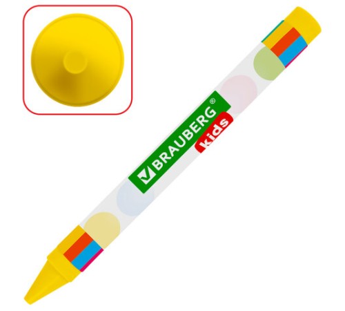 Восковые мелки BRAUBERG KIDS, НАБОР 24 цвета, 271697