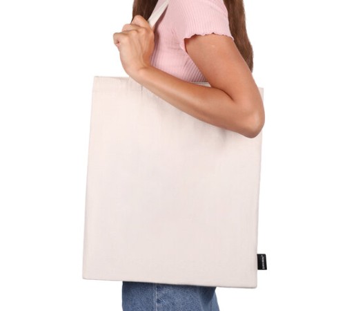 Сумка шоппер BRAUBERG, канвас, 40х35 см, бежевый, 271895