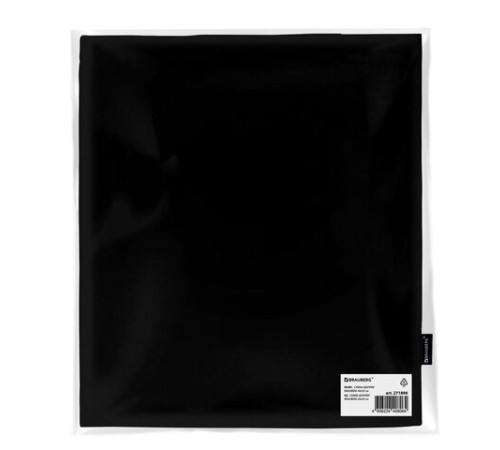 Сумка шоппер BRAUBERG, канвас, 40х35 см, черный, 271896