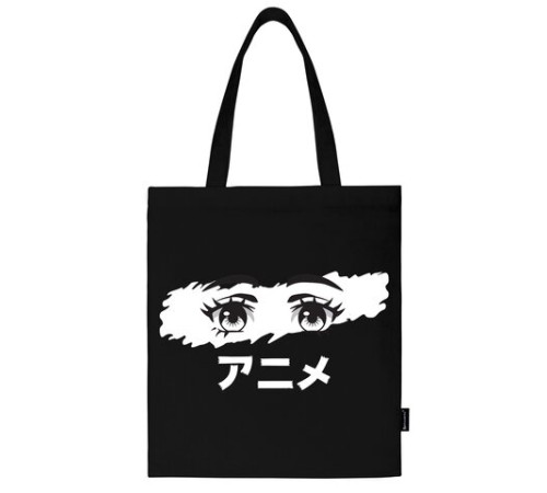 Сумка шоппер BRAUBERG, канвас, 40х35 см, черный, 