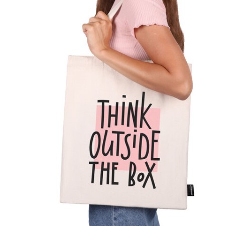 Сумка шоппер BRAUBERG, канвас, 40х35 см, бежевый, 