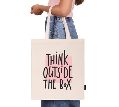 Сумка шоппер BRAUBERG, канвас, 40х35 см, бежевый, 