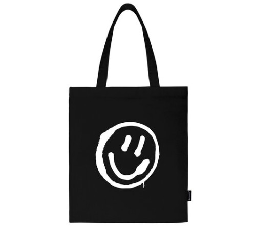 Сумка шоппер BRAUBERG, канвас, 40х35 см, черный, 