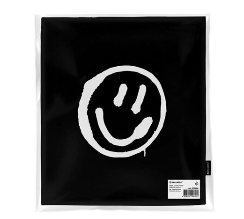 Сумка шоппер BRAUBERG, канвас, 40х35 см, черный, 