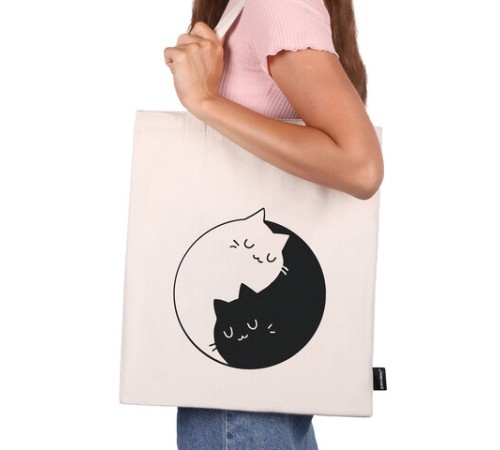 Сумка шоппер BRAUBERG PREMIUM, канвас, 40х35 см, на кнопке, карман, бежевый, 