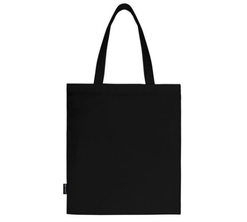 Сумка шоппер BRAUBERG PREMIUM, канвас, 40х35 см, на кнопке, карман, черный, 