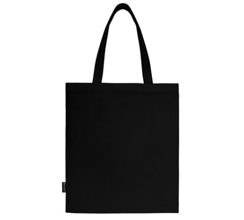 Сумка шоппер BRAUBERG PREMIUM, канвас, 40х35 см, на кнопке, карман, черный, 