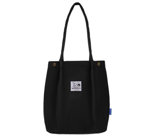 Сумка шоппер BRAUBERG MOMENTS, вельвет, 35х30 см, черный, 271905