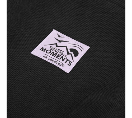 Сумка шоппер BRAUBERG MOMENTS, вельвет, 35х30 см, черный, 271905