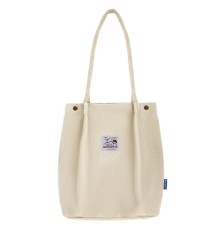 Сумка шоппер BRAUBERG MOMENTS, вельвет, 35х30 см, бежевый, 271906