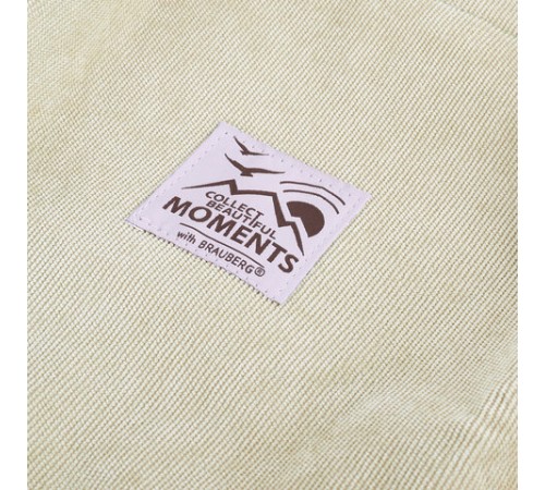 Сумка шоппер BRAUBERG MOMENTS, вельвет, 35х30 см, бежевый, 271906