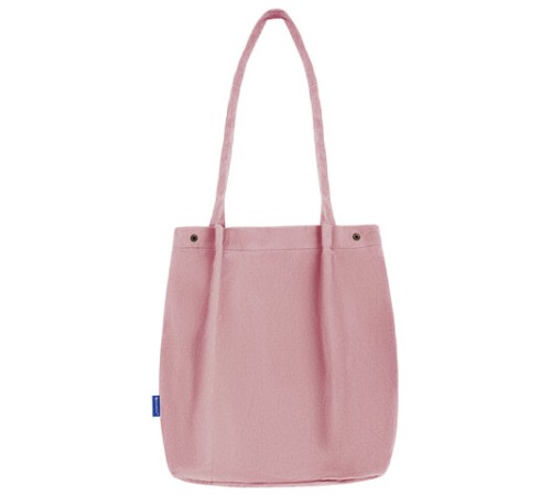 Сумка шоппер BRAUBERG MOMENTS, вельвет, 35х30 см, розовый, 271907