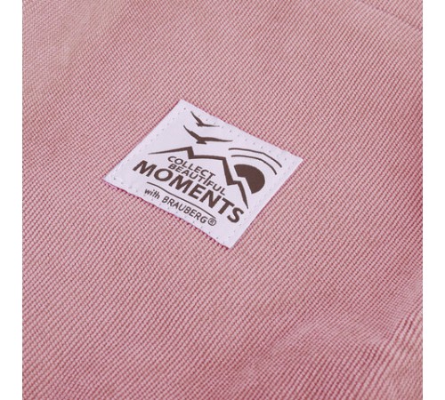 Сумка шоппер BRAUBERG MOMENTS, вельвет, 35х30 см, розовый, 271907