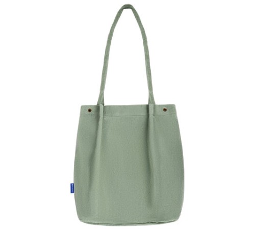 Сумка шоппер BRAUBERG MOMENTS, вельвет, 35х30 см, мятный, 271908