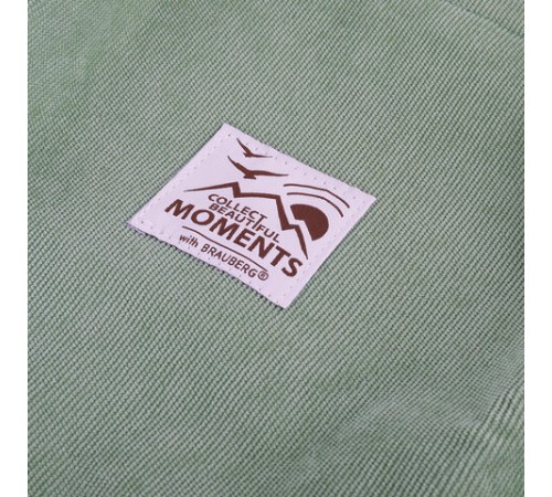 Сумка шоппер BRAUBERG MOMENTS, вельвет, 35х30 см, мятный, 271908