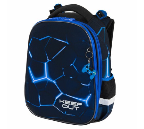 Ранец BRAUBERG PREMIUM, 2 отделения, с брелком, 