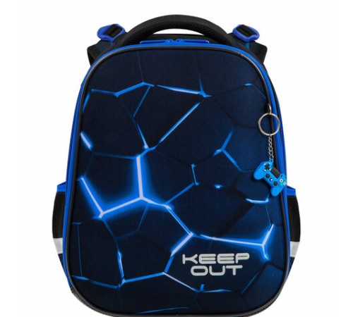 Ранец BRAUBERG PREMIUM, 2 отделения, с брелком, 