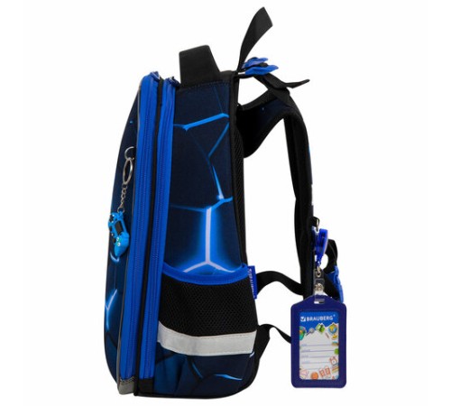 Ранец BRAUBERG PREMIUM, 2 отделения, с брелком, 