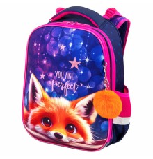 Ранец BRAUBERG PREMIUM, 2 отделения, с брелоком, 