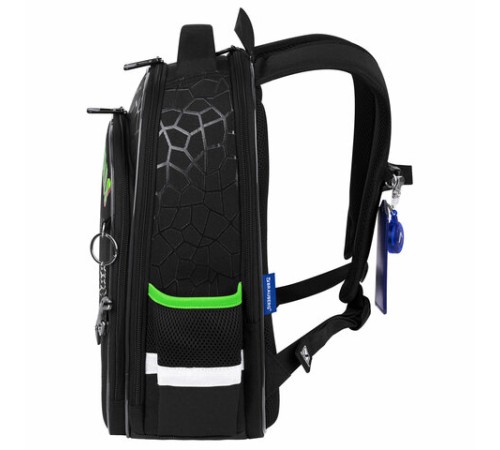 Ранец BRAUBERG QUADRO, 3 отделения, с брелком, 