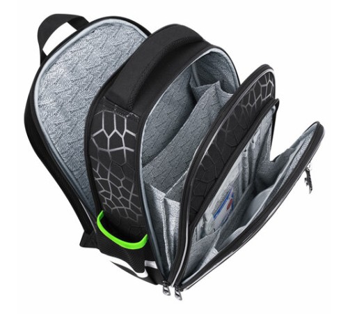 Ранец BRAUBERG QUADRO, 3 отделения, с брелком, 