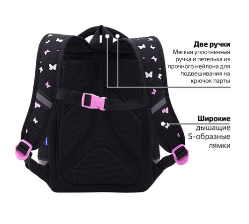 Ранец BRAUBERG LIGHT, 1 отделение, с брелоком, 