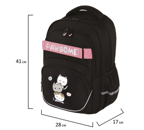 Рюкзак BRAUBERG MOTION, 2 отделения, 3 кармана, 