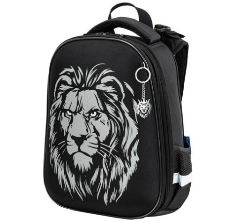 Ранец BRAUBERG SHINY, 2 отделения, с брелком, 