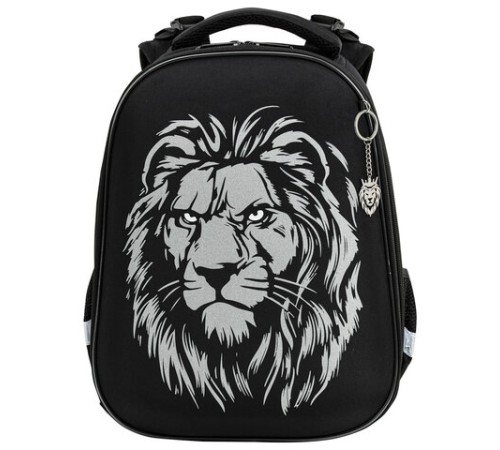 Ранец BRAUBERG SHINY, 2 отделения, с брелком, 