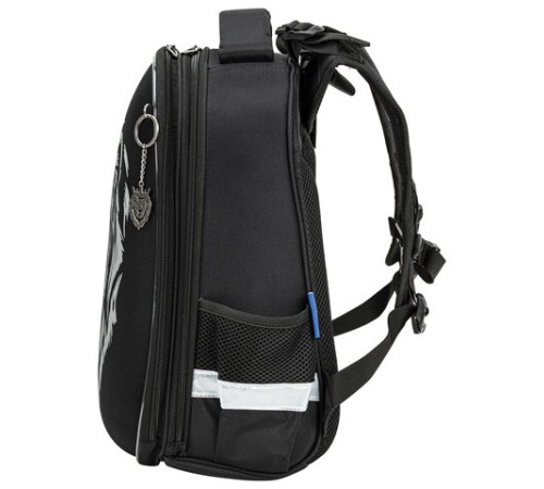 Ранец BRAUBERG SHINY, 2 отделения, с брелком, 