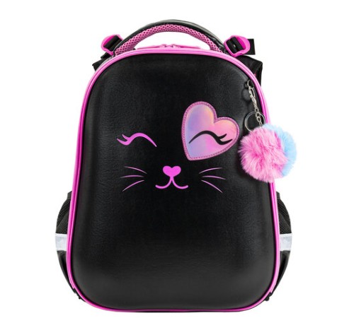 Ранец BRAUBERG SHINY, 2 отделения, с брелком, 