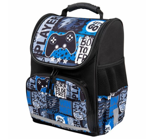 Ранец ПИФАГОР BASIC, 1 отделение, 3 кармана, эргономичная спинка, 