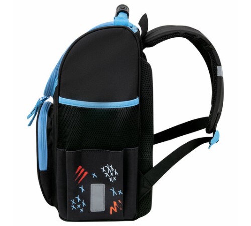 Ранец ПИФАГОР BASIC, 1 отделение, 3 кармана, эргономичная спинка, 