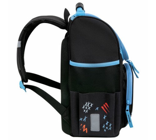 Ранец ПИФАГОР BASIC, 1 отделение, 3 кармана, эргономичная спинка, 