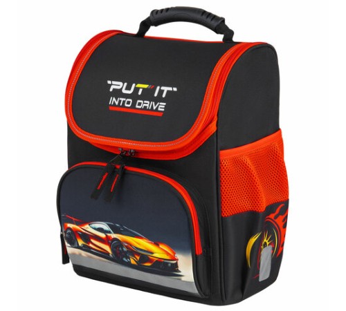 Ранец ПИФАГОР BASIC, 1 отделение, 3 кармана, эргономичная спинка, 