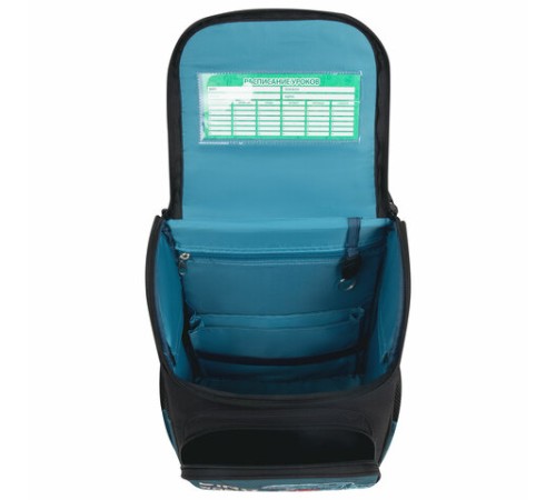 Ранец ПИФАГОР BASIC, 1 отделение, 3 кармана, эргономичная спинка, 