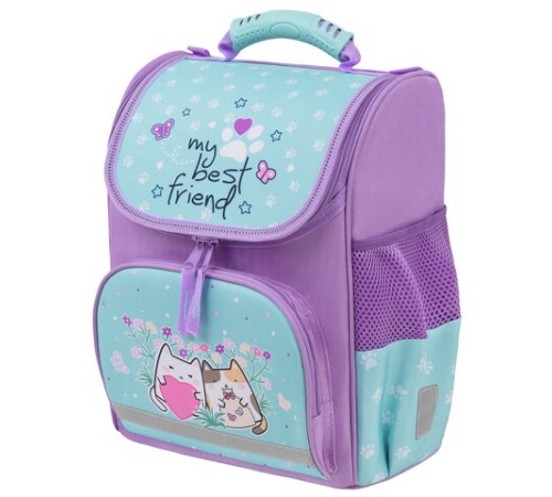 Ранец ПИФАГОР BASIC, 1 отделение, 3 кармана, эргономичная спинка, 