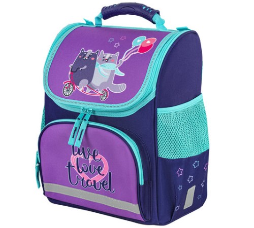 Ранец ПИФАГОР BASIC, 1 отделение, 3 кармана, эргономичная спинка, 