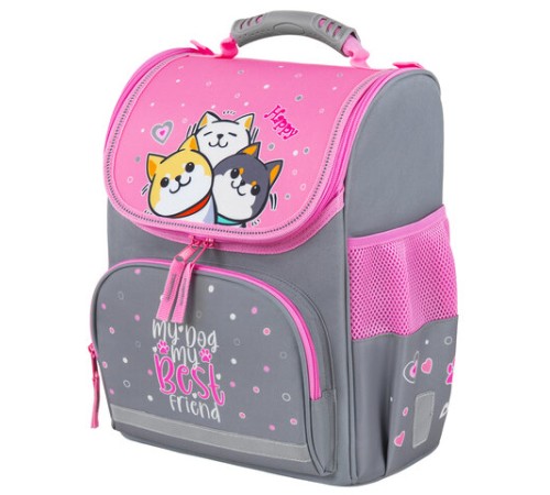 Ранец ПИФАГОР BASIC, 1 отделение, 3 кармана, эргономичная спинка, 