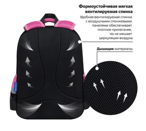 Рюкзак BRAUBERG FAVOUR, 2 отделения, 3 кармана, 