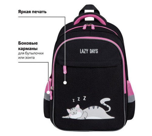 Рюкзак BRAUBERG FAVOUR, 2 отделения, 3 кармана, 