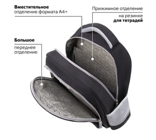 Рюкзак BRAUBERG SNAP, 2 отделения, 3 кармана, 