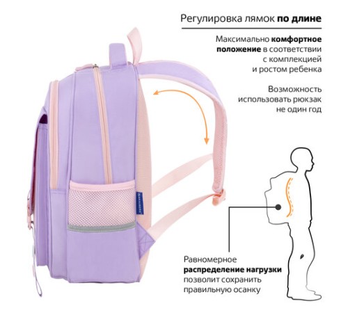 Рюкзак BRAUBERG SNAP, 2 отделения, 3 кармана, 