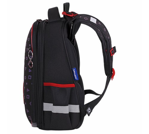 Ранец BRAUBERG LUMINOUS, 2 отделения, с брелоком, 