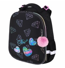 Ранец BRAUBERG LUMINOUS, 2 отделения, с брелоком, 